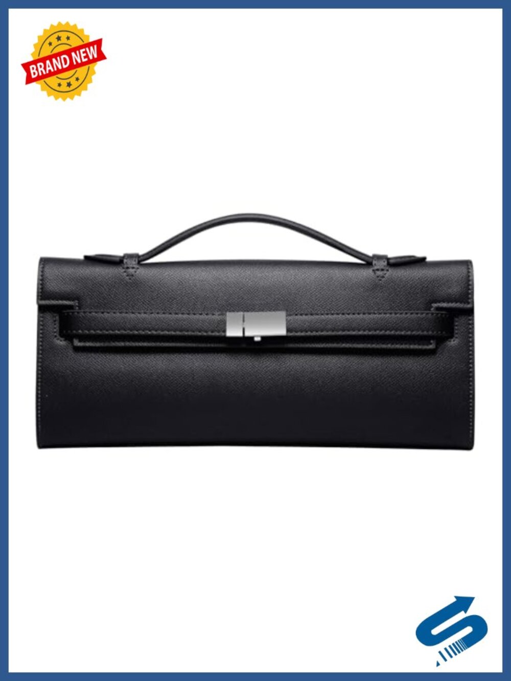 PU Leather Clutch Top Handle Bag Satchel Handbag for Evening Party